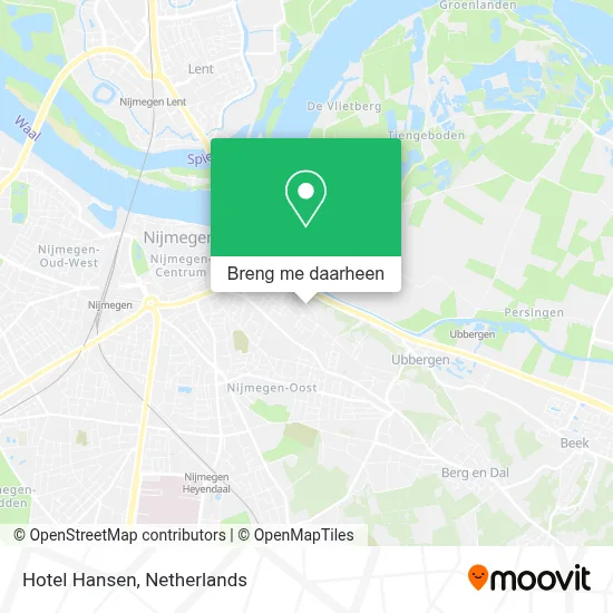 Hotel Hansen kaart