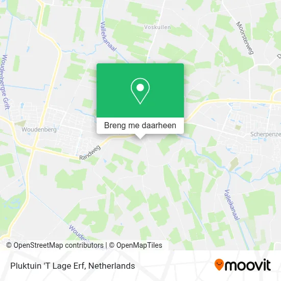 Pluktuin 'T Lage Erf kaart