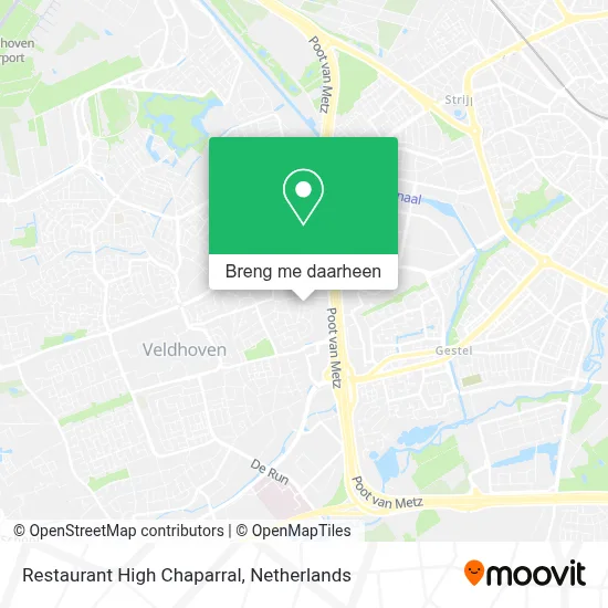 Restaurant High Chaparral kaart
