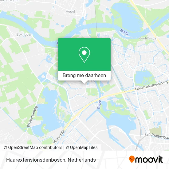 Haarextensionsdenbosch kaart