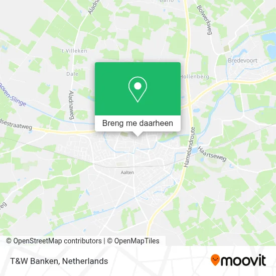 T&W Banken kaart