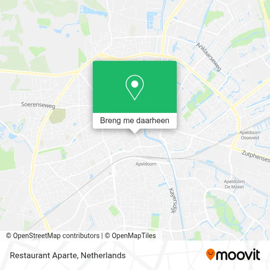 Restaurant Aparte kaart