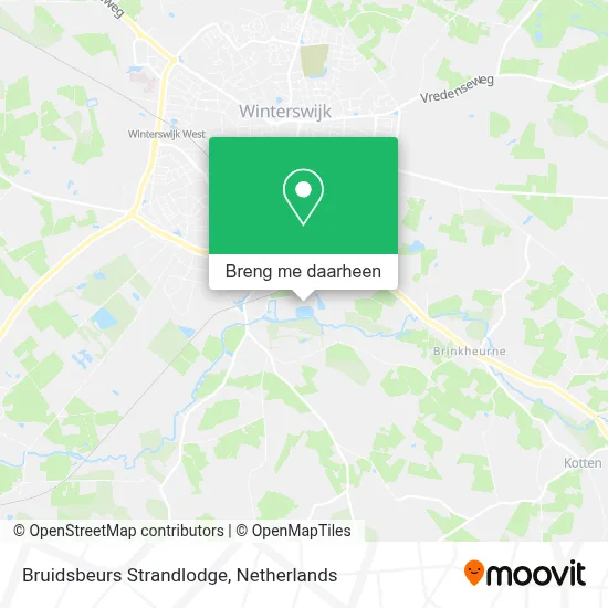 Bruidsbeurs Strandlodge kaart