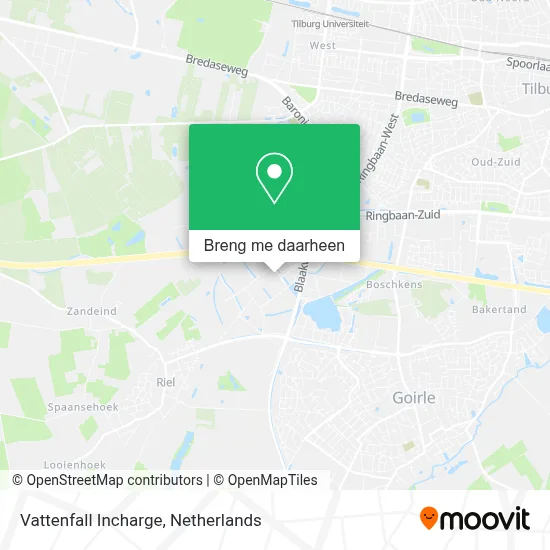 Vattenfall Incharge kaart
