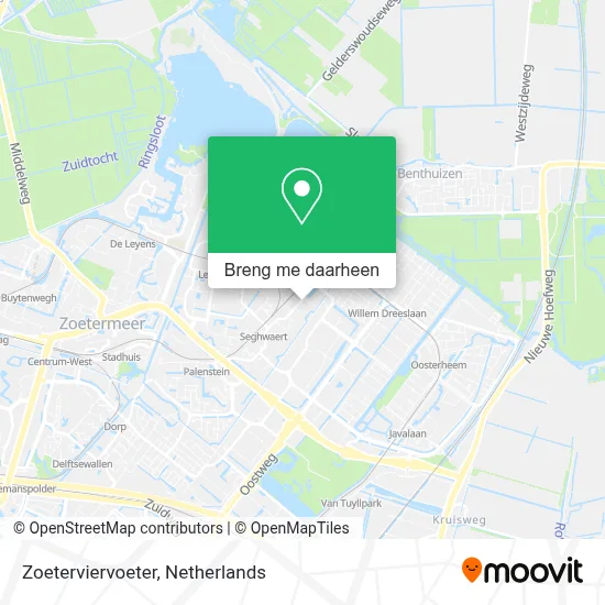 Zoeterviervoeter kaart