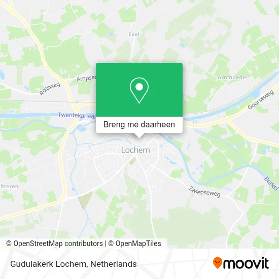Gudulakerk Lochem kaart