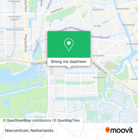 Niercentrum kaart