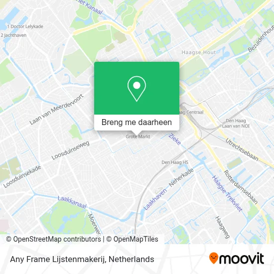 Any Frame Lijstenmakerij kaart