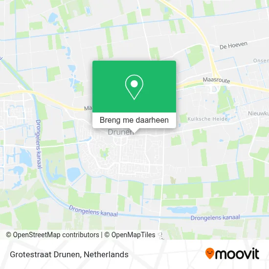 Grotestraat Drunen kaart