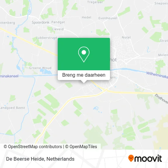 De Beerse Heide kaart