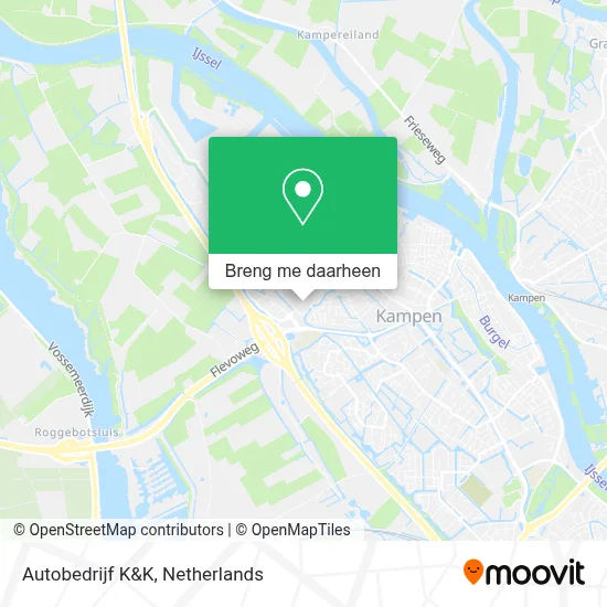 Autobedrijf K&K kaart