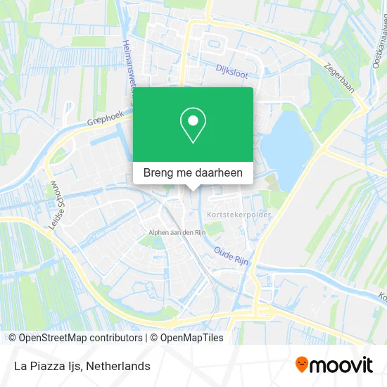 La Piazza Ijs kaart