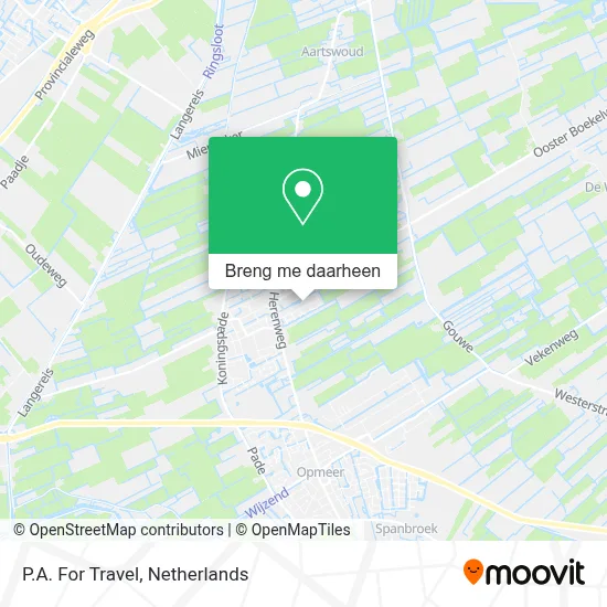 P.A. For Travel kaart