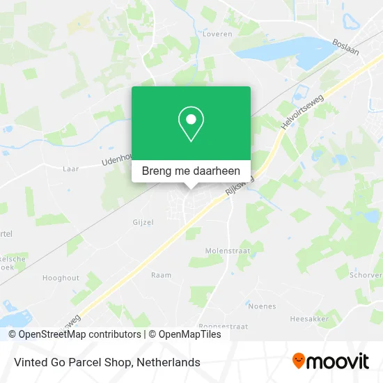 Vinted Go Parcel Shop kaart