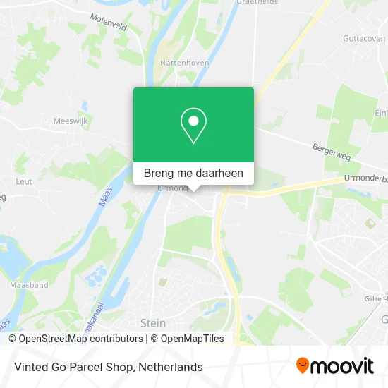 Vinted Go Parcel Shop kaart