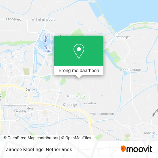 Zandee Kloetinge kaart