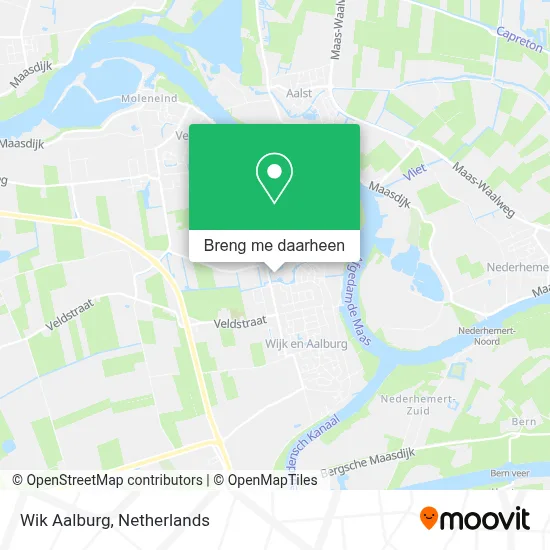 Wik Aalburg kaart