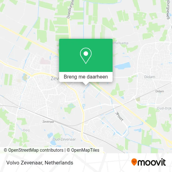 Volvo Zevenaar kaart