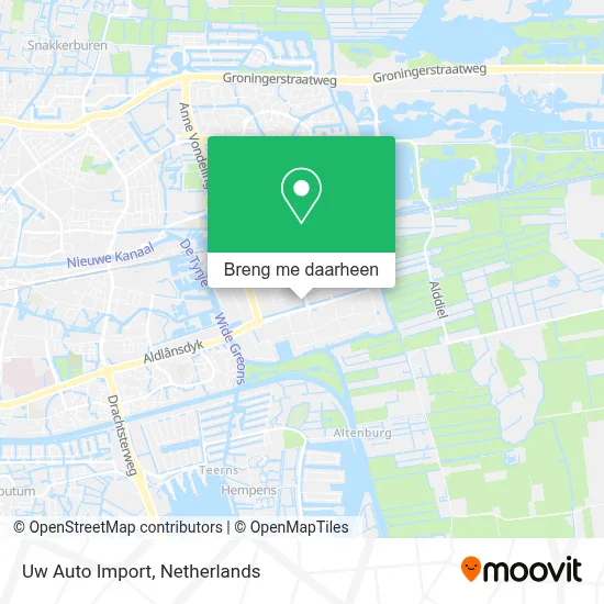 Uw Auto Import kaart