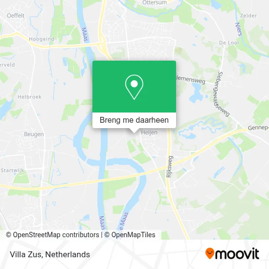 Villa Zus kaart