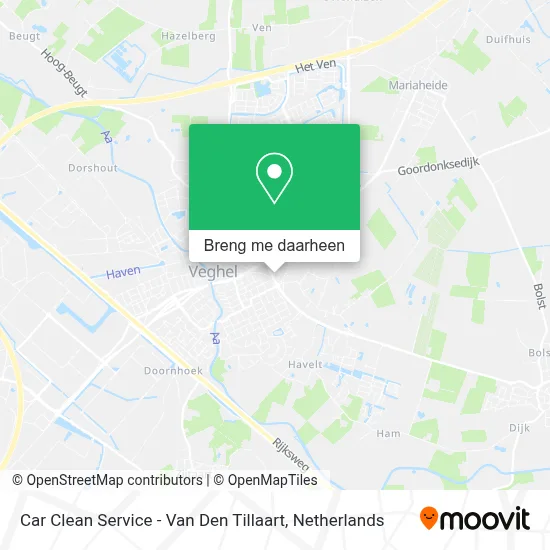 Car Clean Service - Van Den Tillaart kaart