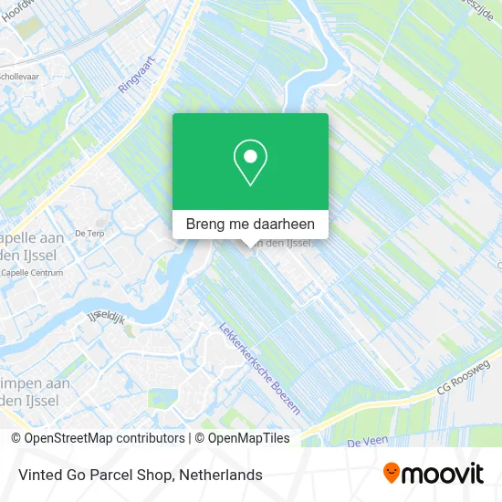 Vinted Go Parcel Shop kaart