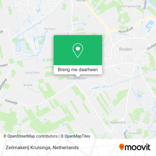 Zeilmakerij Kruisinga kaart