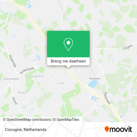 Cocogne kaart