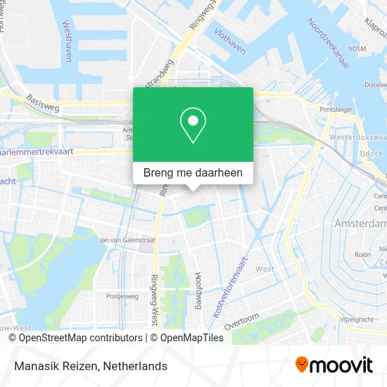 Manasik Reizen kaart