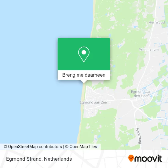 Egmond Strand kaart