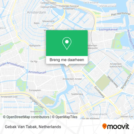 Gebak Van Tabak kaart