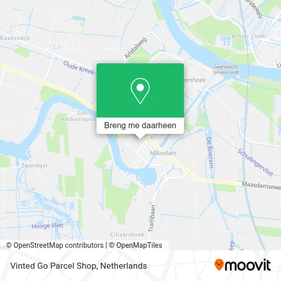 Vinted Go Parcel Shop kaart