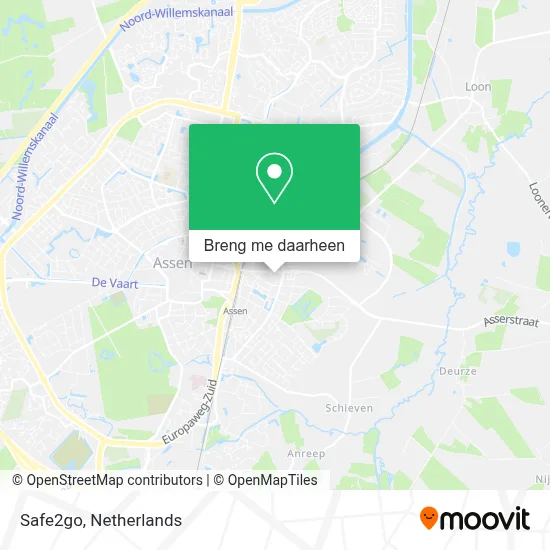 Safe2go kaart