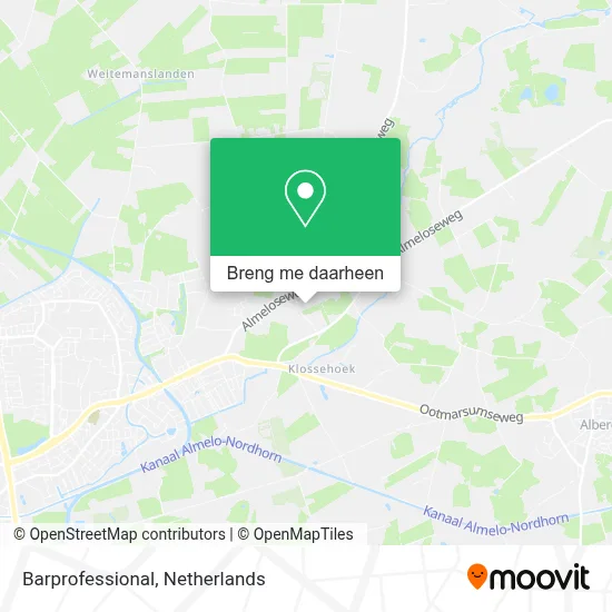 Barprofessional kaart