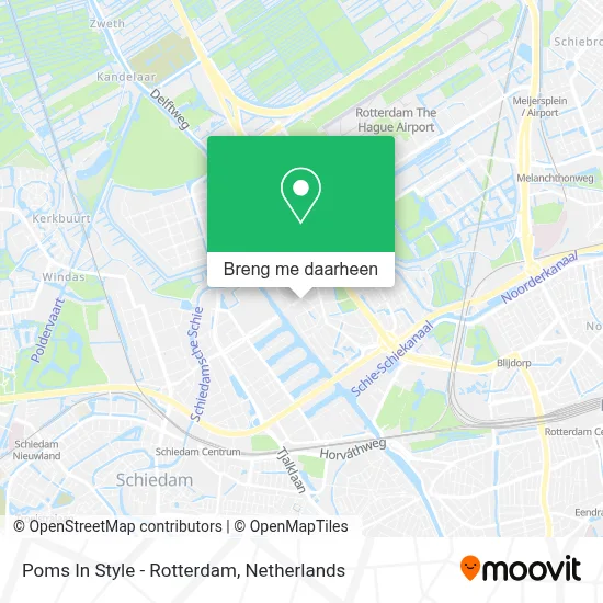 Poms In Style - Rotterdam kaart