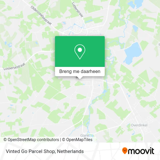 Vinted Go Parcel Shop kaart