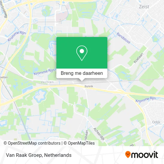 Van Raak Groep kaart