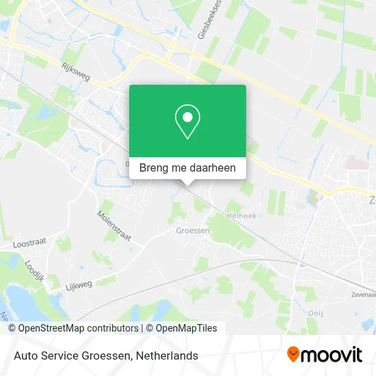 Auto Service Groessen kaart