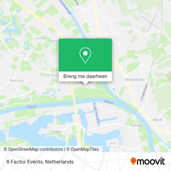 X-Factor Events kaart