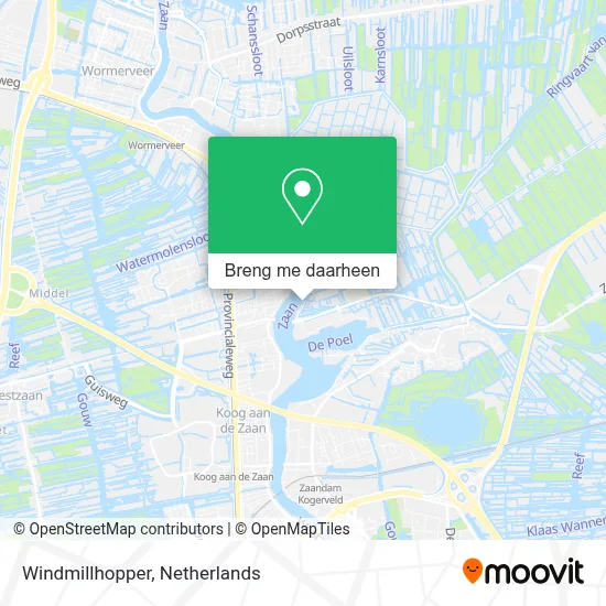 Windmillhopper kaart