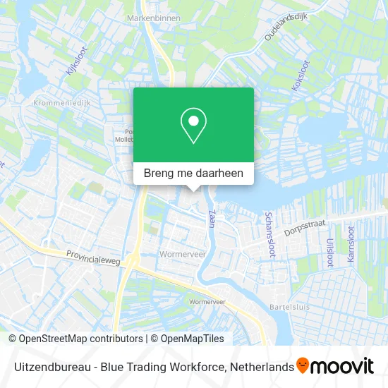 Uitzendbureau - Blue Trading Workforce kaart