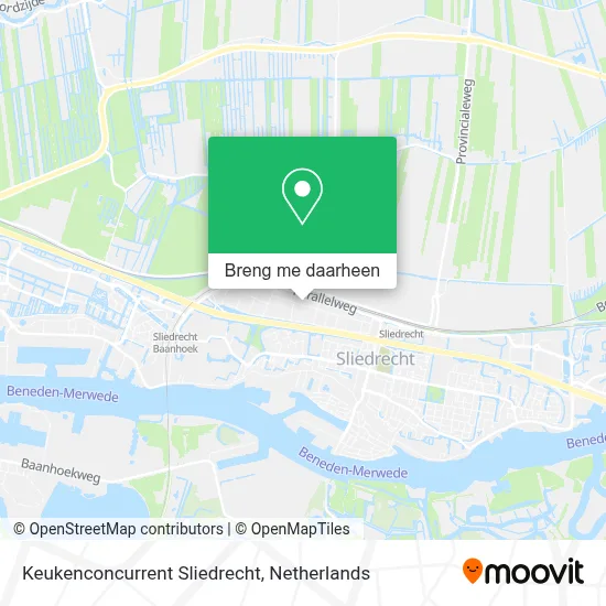 Keukenconcurrent Sliedrecht kaart