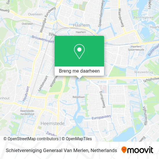 Schietvereniging Generaal Van Merlen kaart
