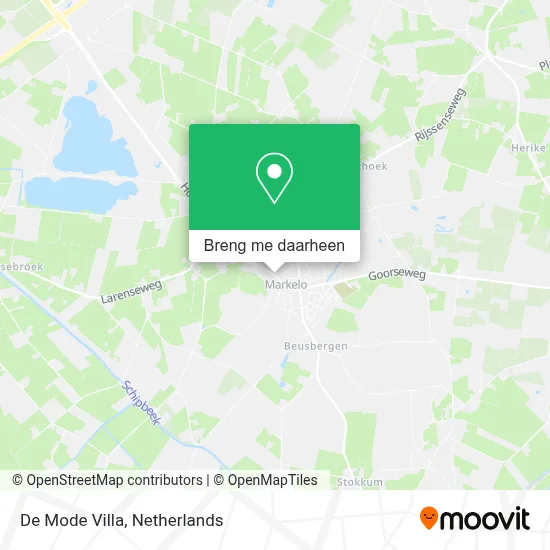De Mode Villa kaart