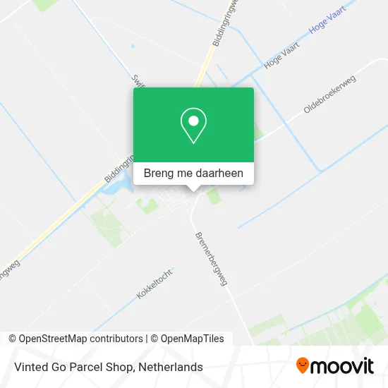Vinted Go Parcel Shop kaart