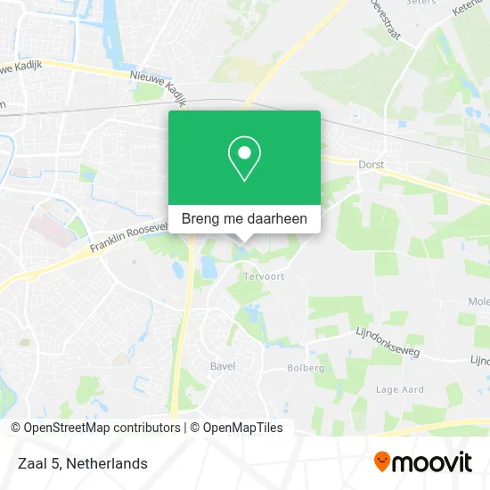 Zaal 5 kaart