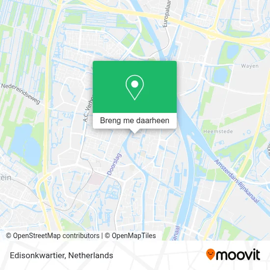 Edisonkwartier kaart