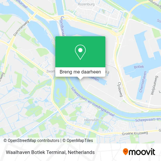 Waalhaven Botlek Terminal kaart