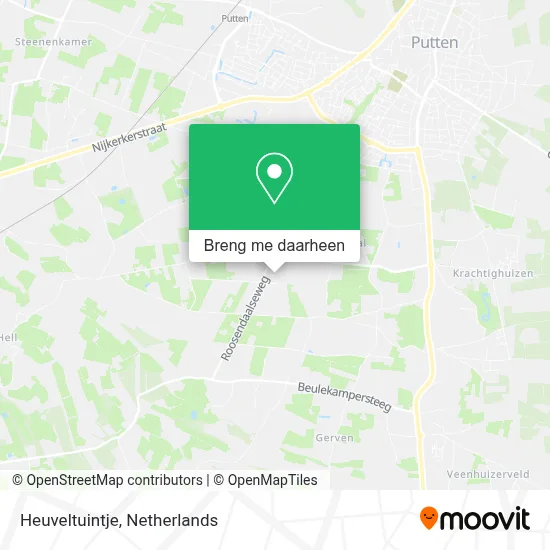 Heuveltuintje kaart