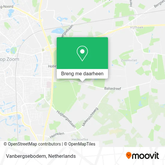 Vanbergsebodem kaart